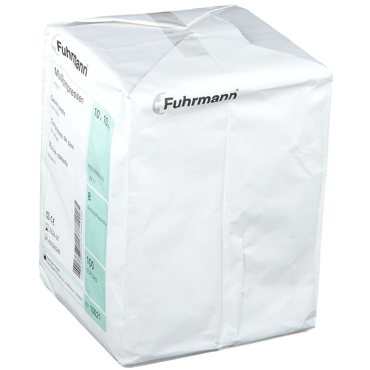 Mullkompressen 8 fach 10 x 10 cm unsteril