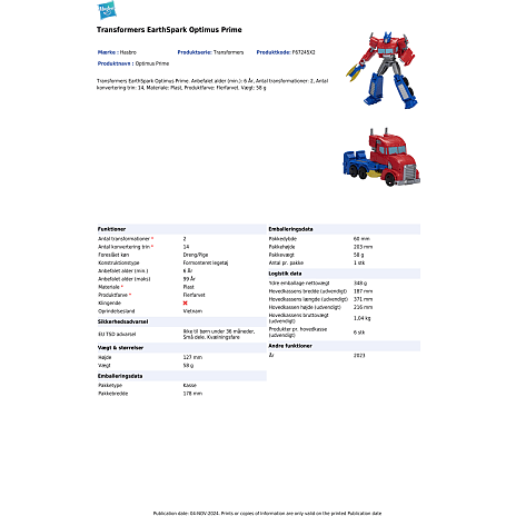 Transformers EarthSpark Warrior Class figur – flere varianter - assorteret