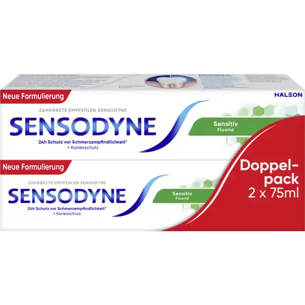 Fluorid Zahncreme Doppelpack