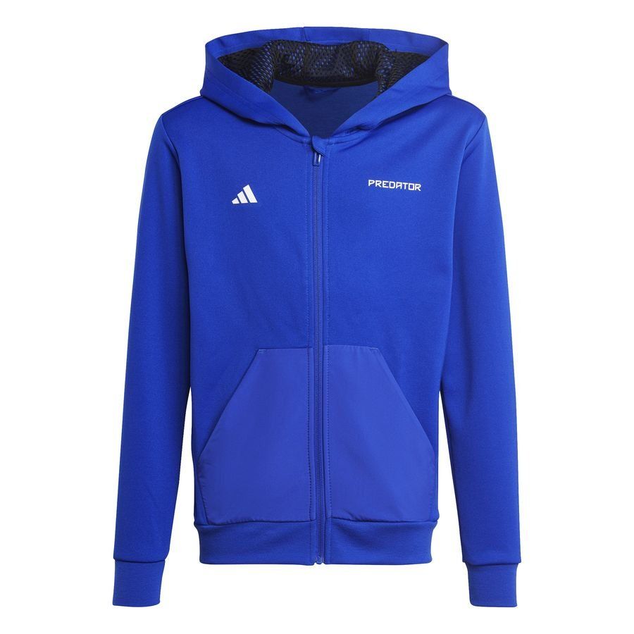 adidas Sweat à Capuche Predator Full Zip - Bleu/Blanc Enfant