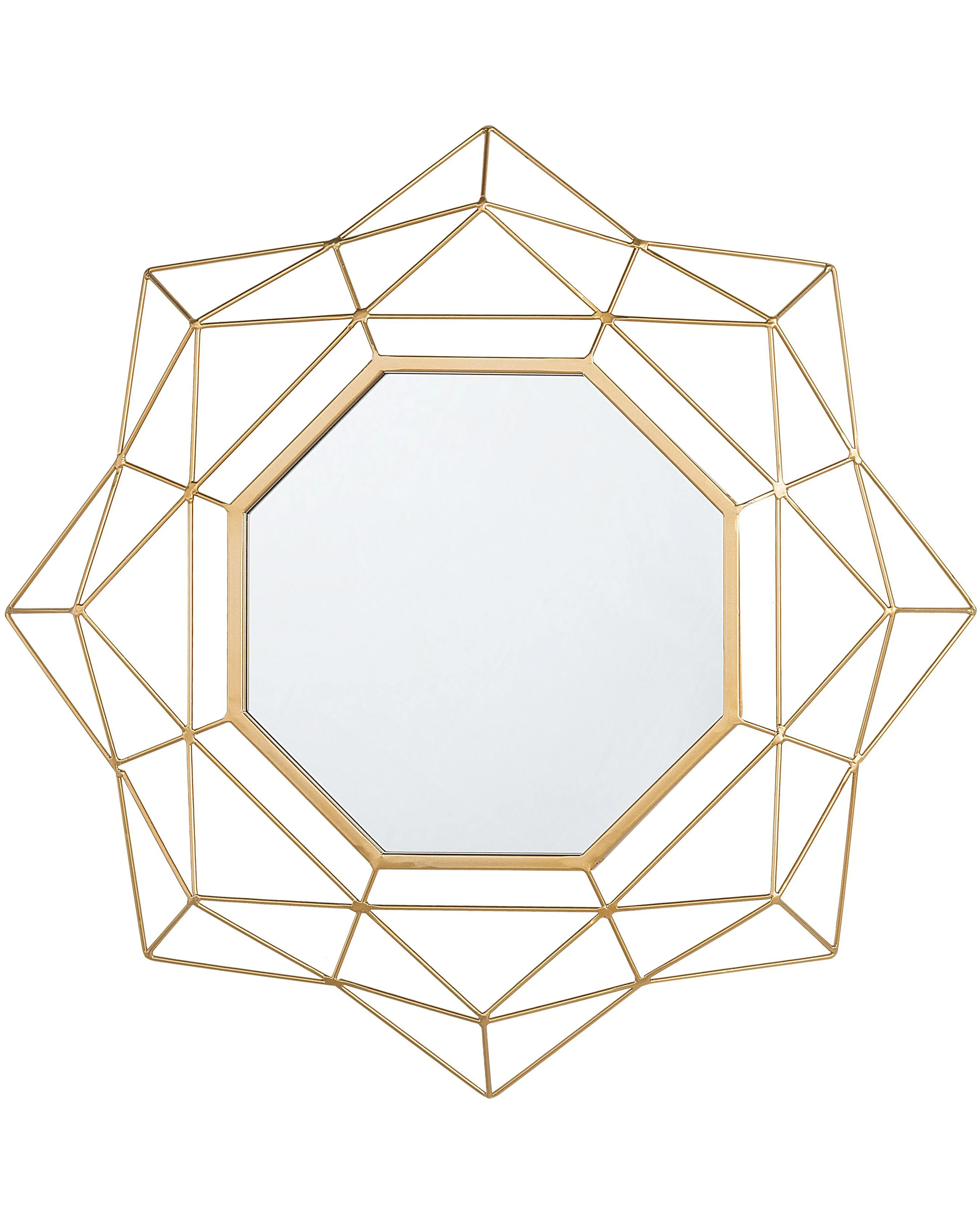 Wandspiegel HILLION 60 cm 60 cm Metaal Goud