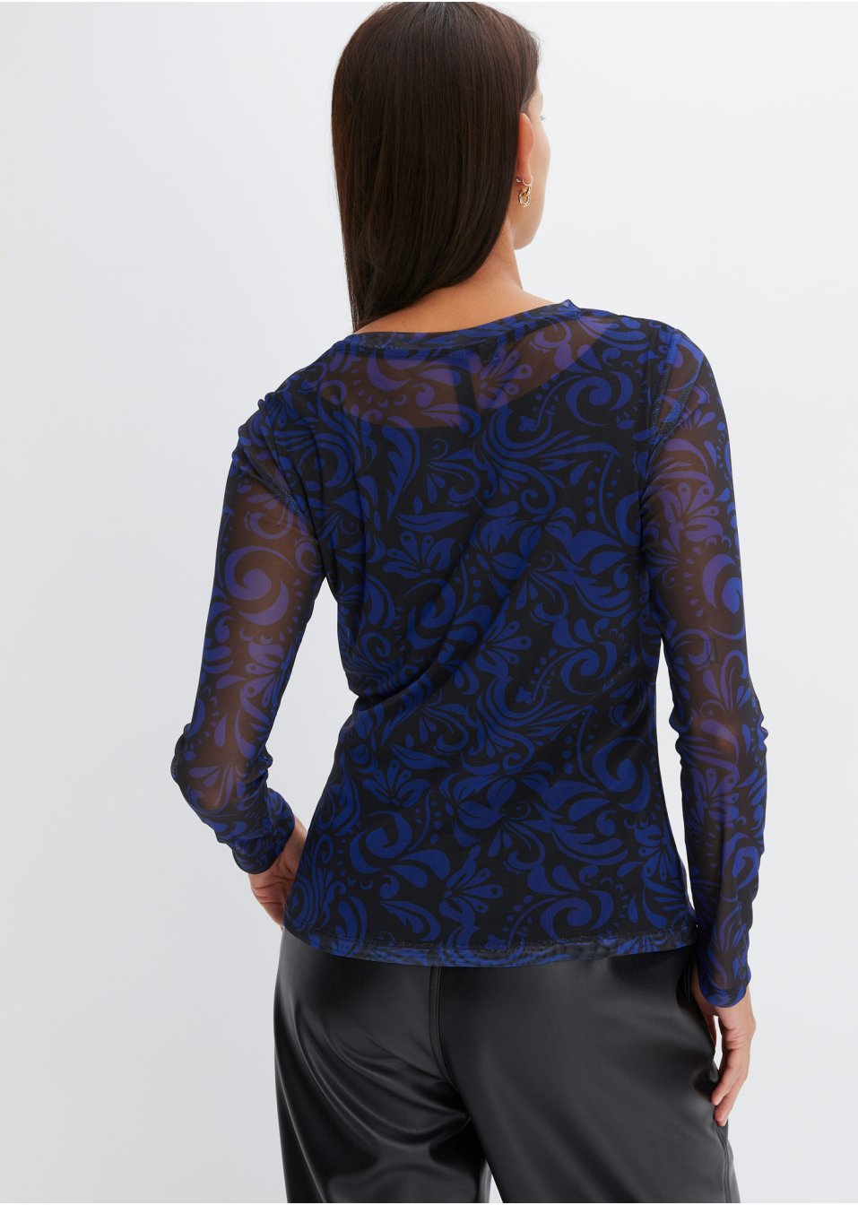 T-shirt en mesh imprimé