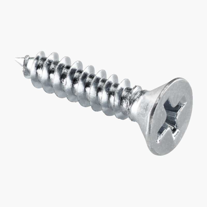 Metallskrue, forsenket 4,2 x 19 mm, 100 stk.