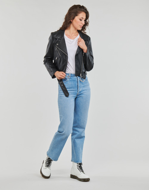 Only - ONLNEWVERA FAUX LEATHER BIKER CC OTW - Noir