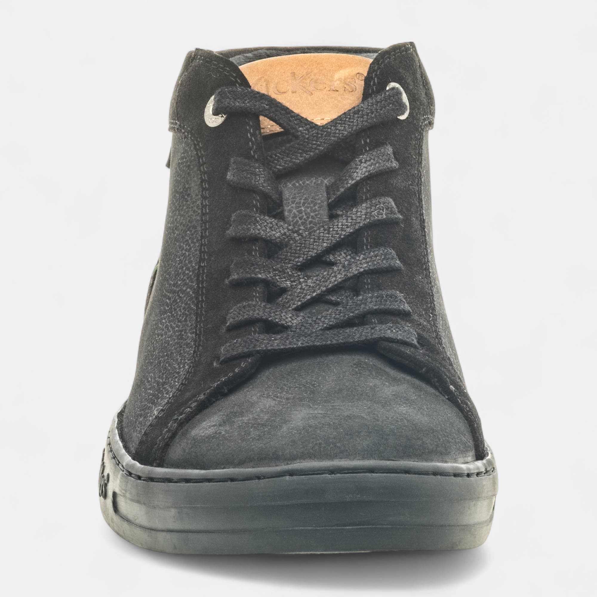 Baskets hautes Homme en cuir noir