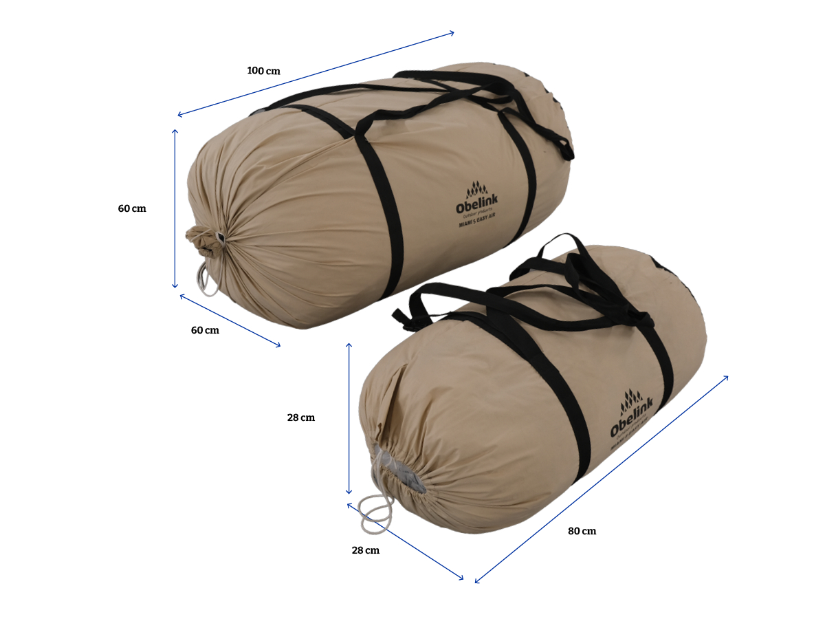 Obelink Miami 5 TC Easy Air opblaasbare tunneltent