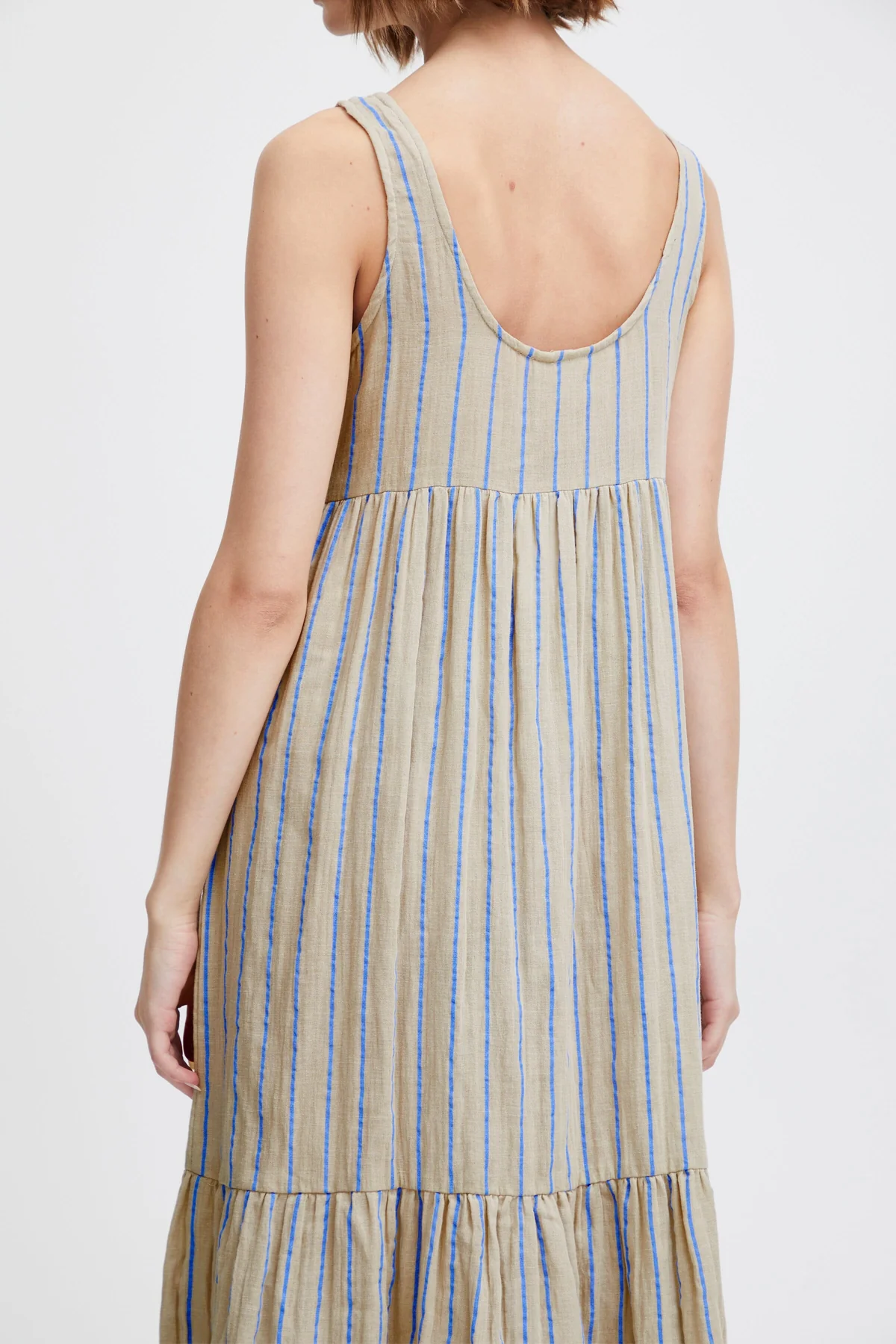 Ichi Iafoxa Striped Maxi Dr