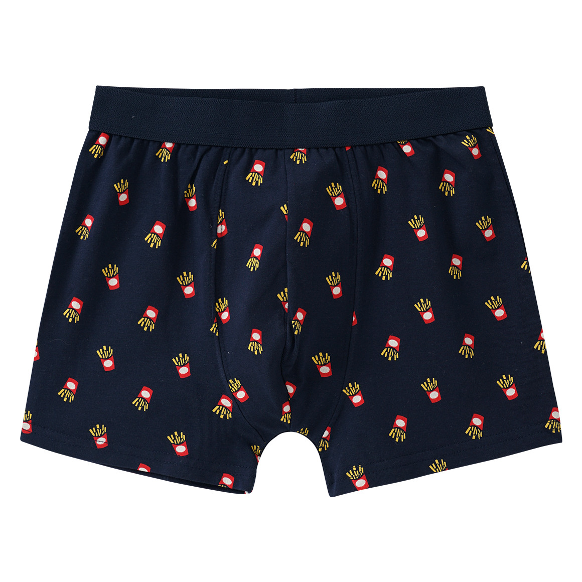 Yigga 3 Jungen Boxer mit Fun-Motiven dunkelblau / hellgrau