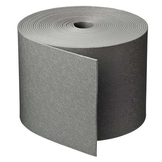Bordure à dérouler en plastique recyclé grise - L.10 m x H.15 cm