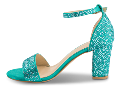 B&CO Damesandal med hæl Grøn 4212500241 | Skoringen