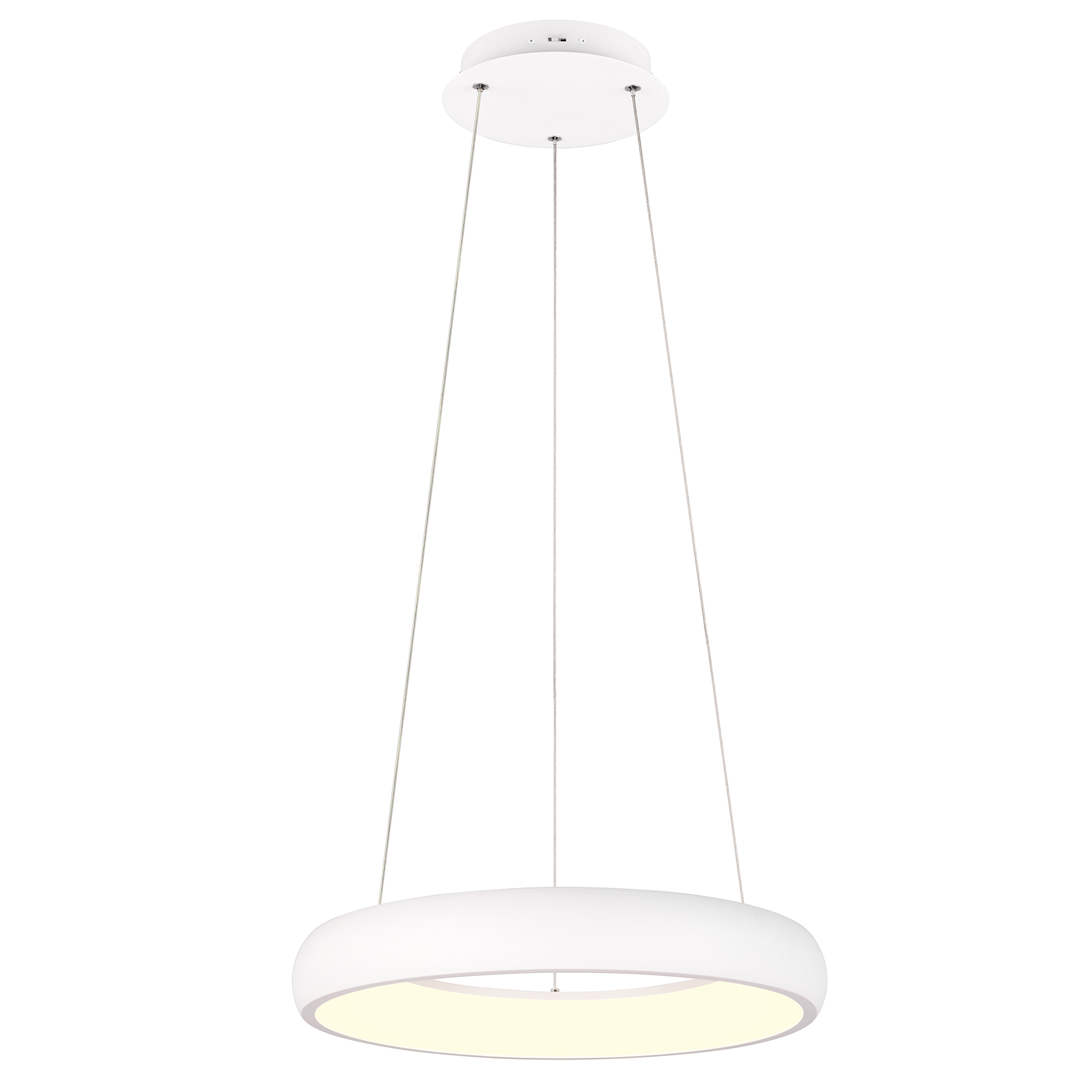 LED-Pendelleuchte - weiß matt - dimmbar - Ø 46 cm