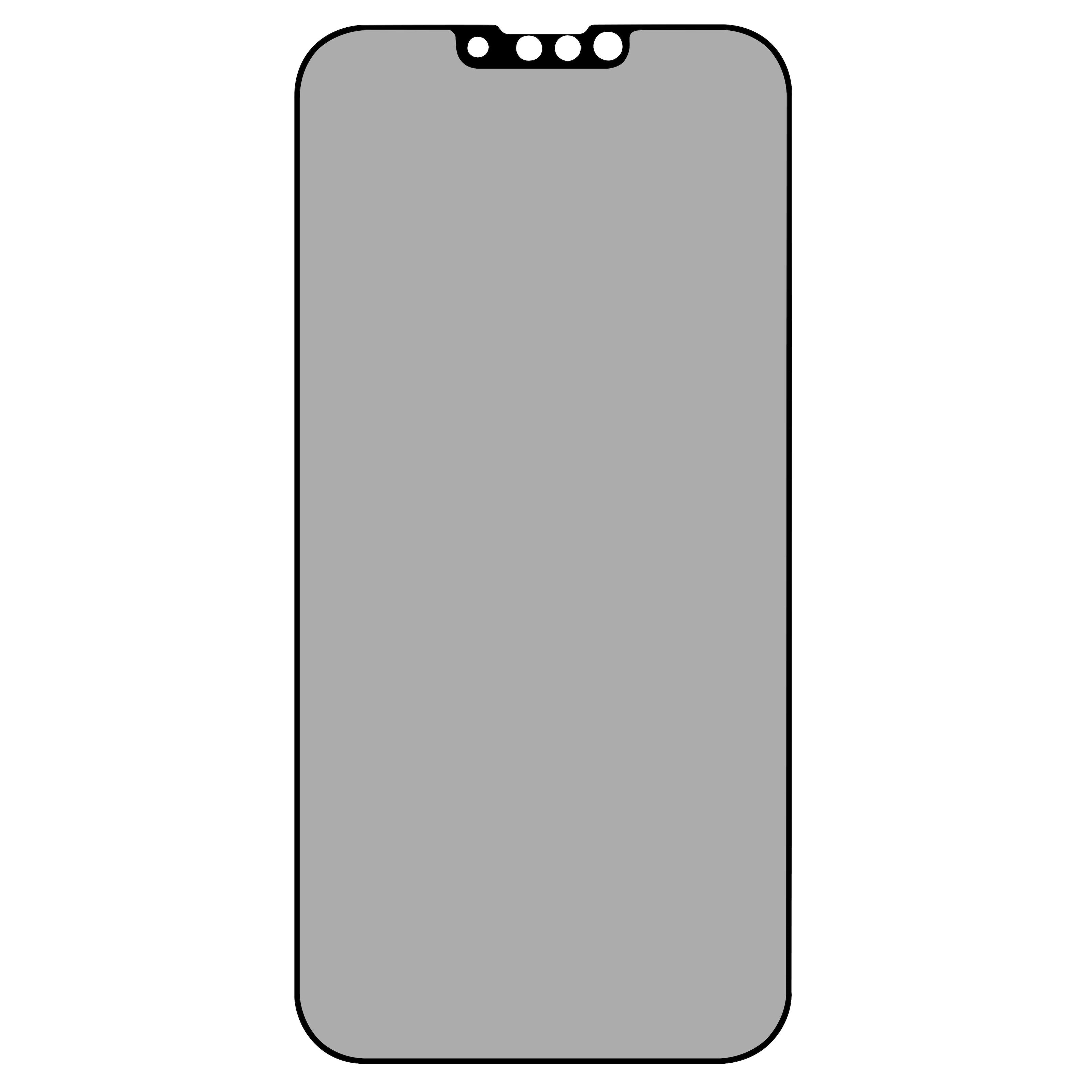 Linocell Elite Extreme Privacy Glass Skjermbeskytter for iPhone 13 Pro Max og 14 Plus
