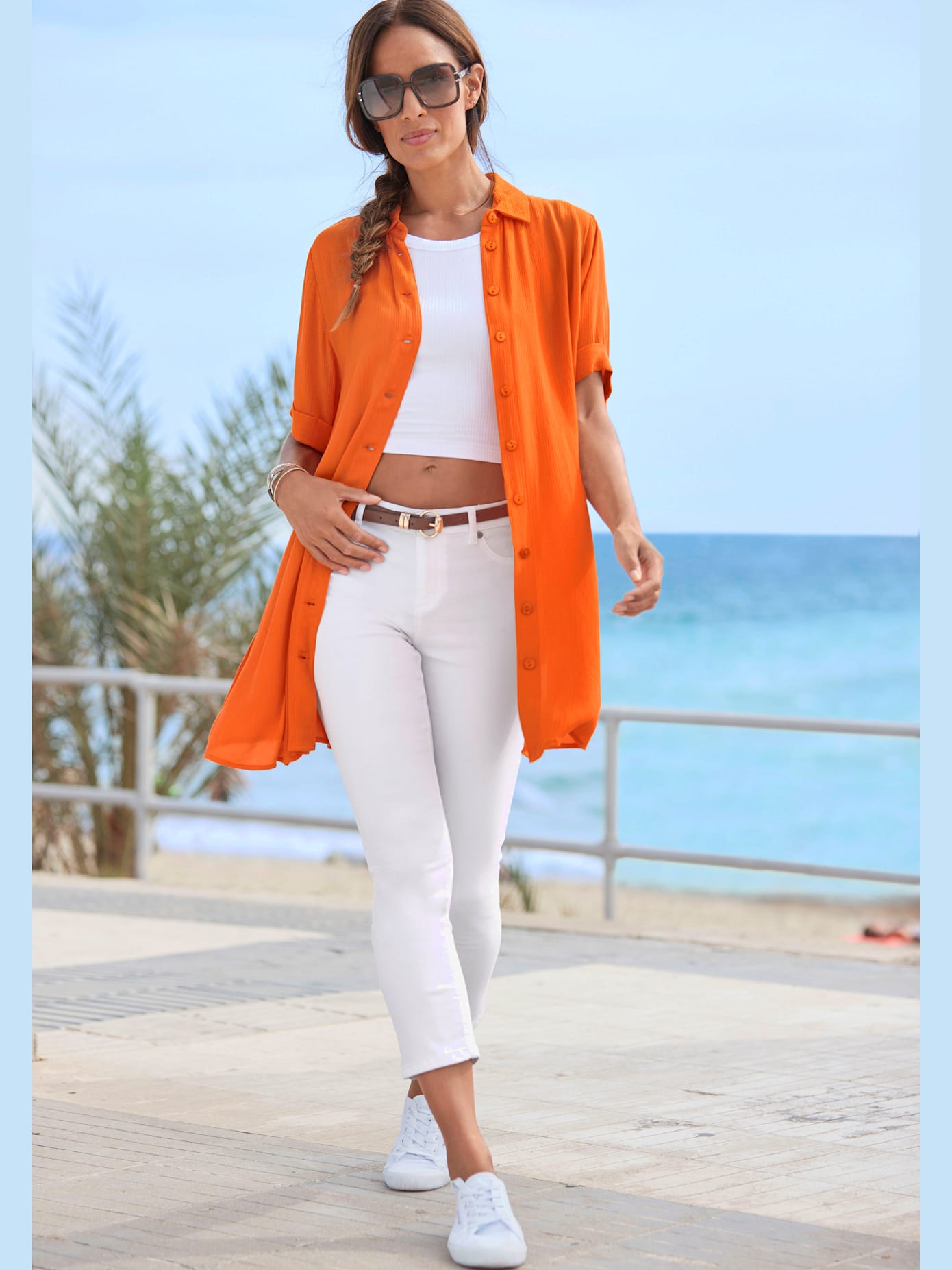 Chemisier long col chemisier tendance