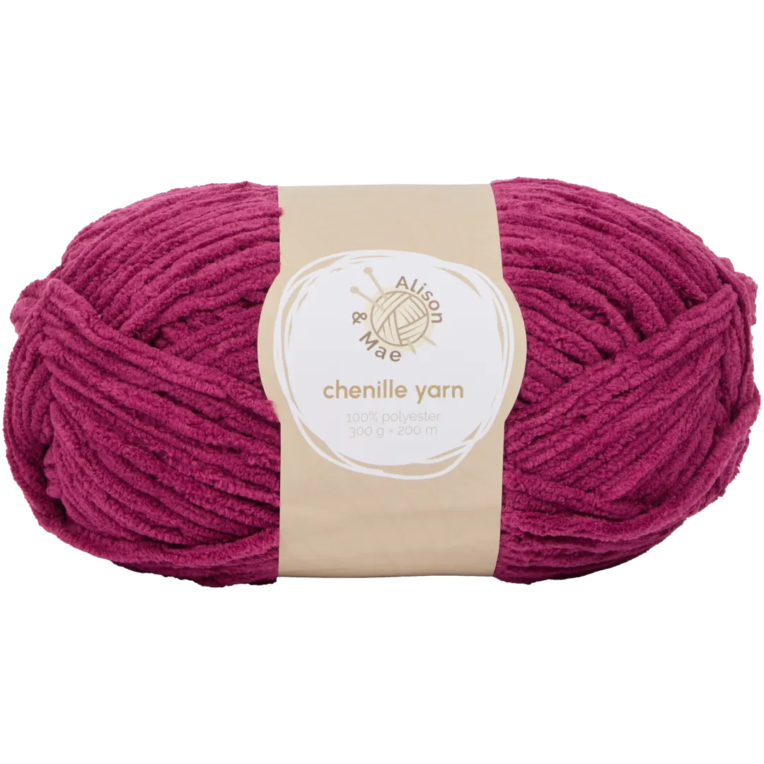 Alison & Mae breigaren Chenille 300 gram | diverse kleuren
