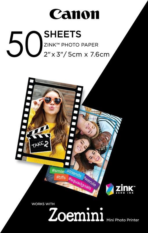 Canon - ZINK Fotopapier - Wit - 5 x 7,5 cm - 50 Vellen