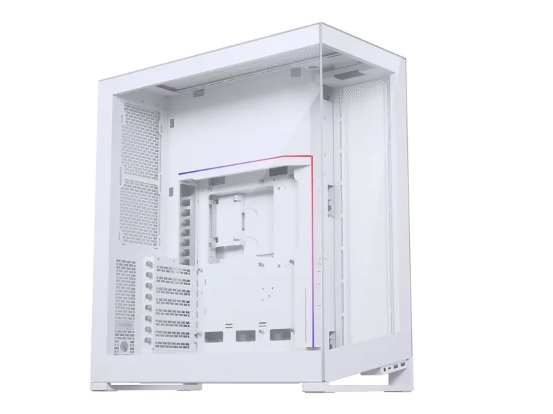 Phanteks NV7 - FT - udvidet ATX - sidepanel med vindue (hærdet glas) - ingen strømforsyning (ATX) - hvidmatteret - USB/Lyd