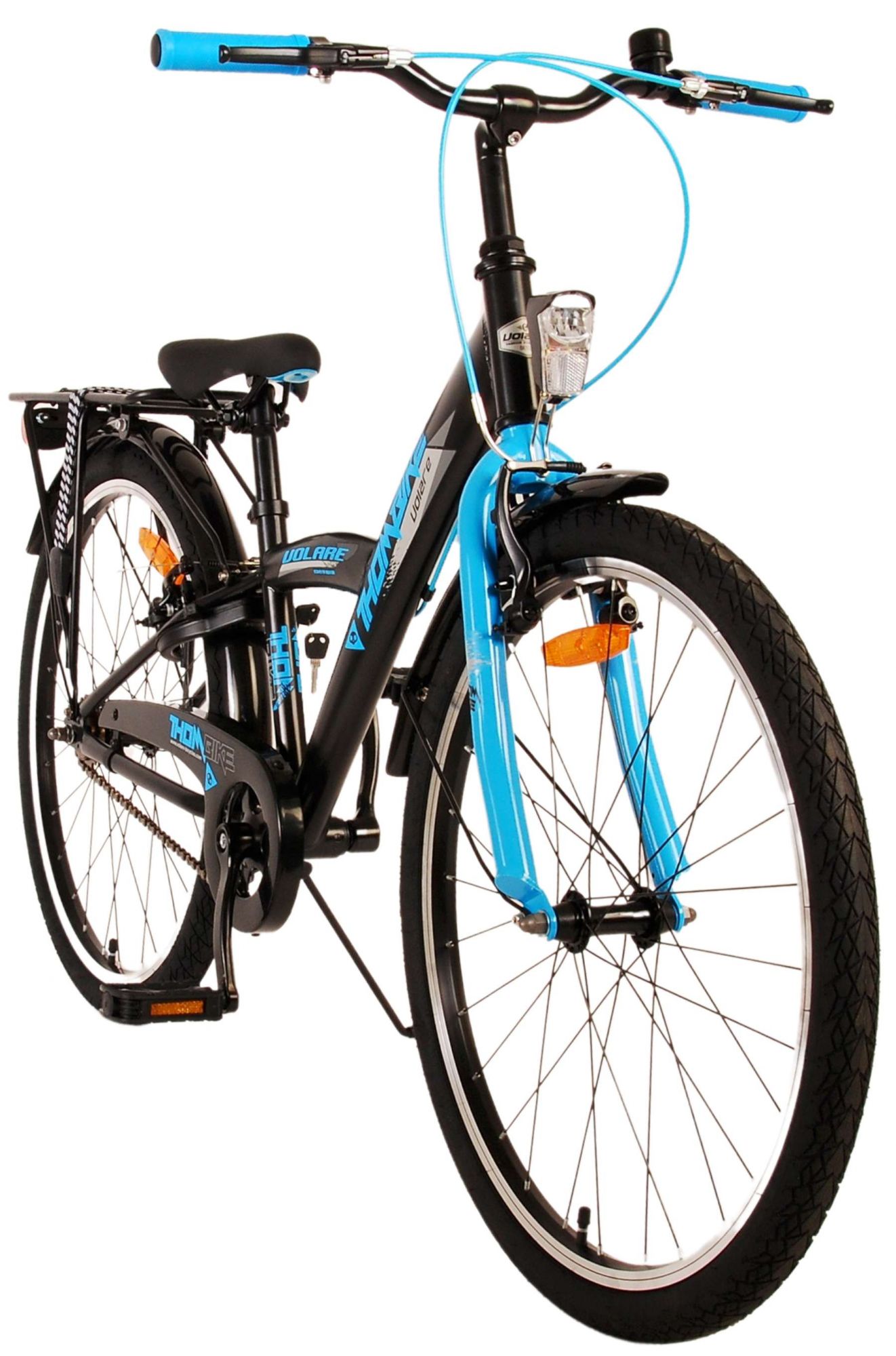 TPFSports Thombike Kinderfahrrad - Jungen - Rücktritt + Handbremse - 24 Zoll - Blau