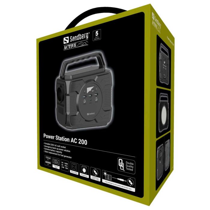 Sandberg Power Station AC 200 powerbank