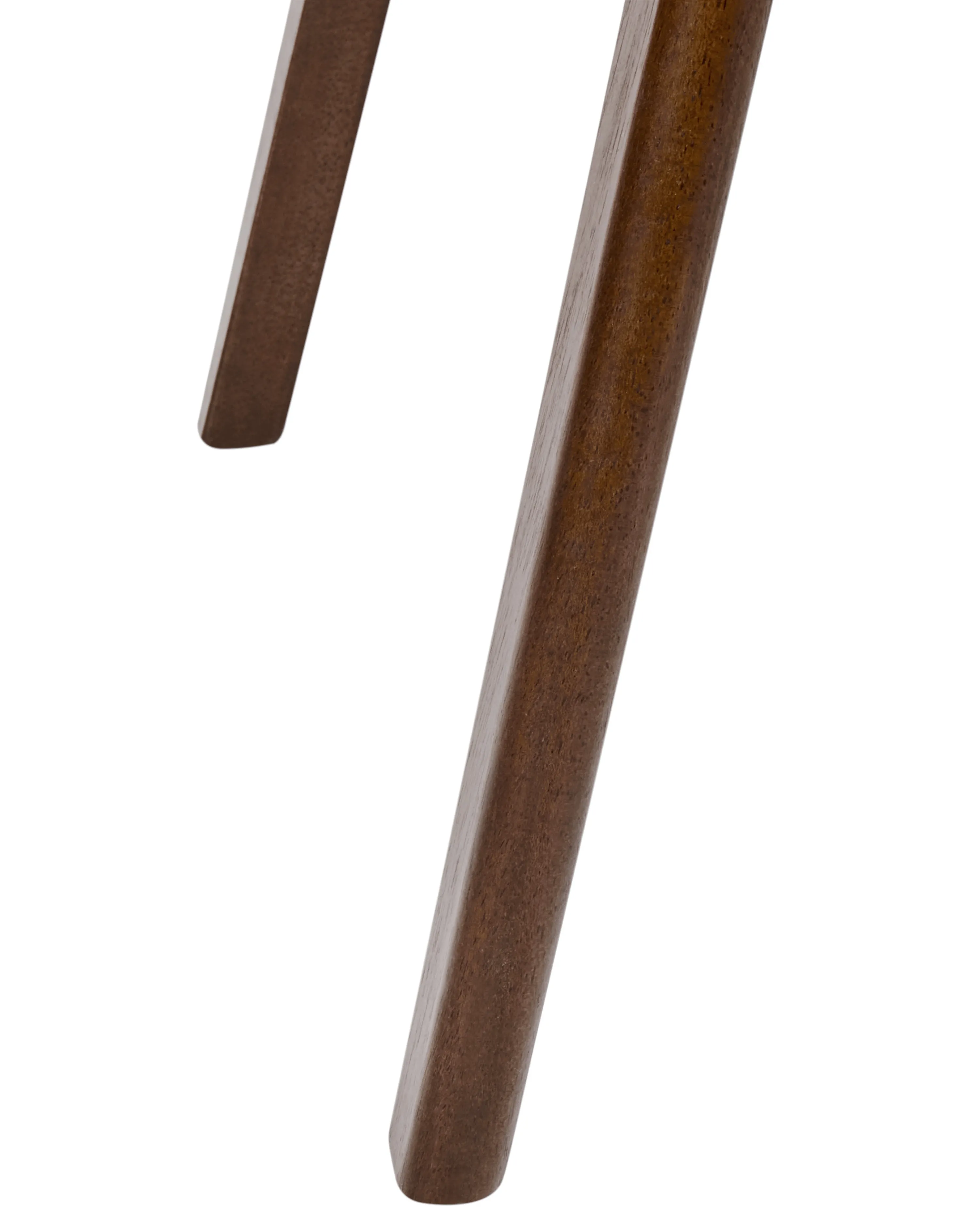 Set van 2 eetkamerstoelen ELAINE Hout Donkerbruin/taupe