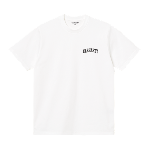 Carhartt WIP University Script T-shirt, White/Black, L