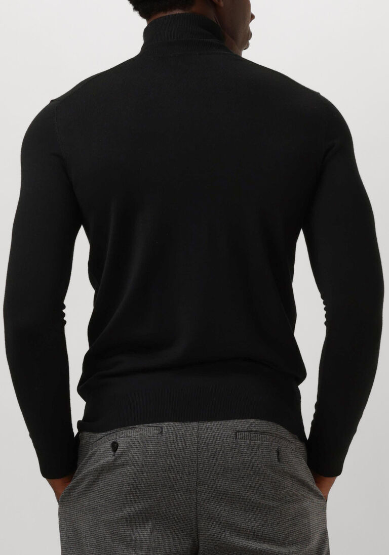 zwarte profuomo coltrui pullover roll neck
