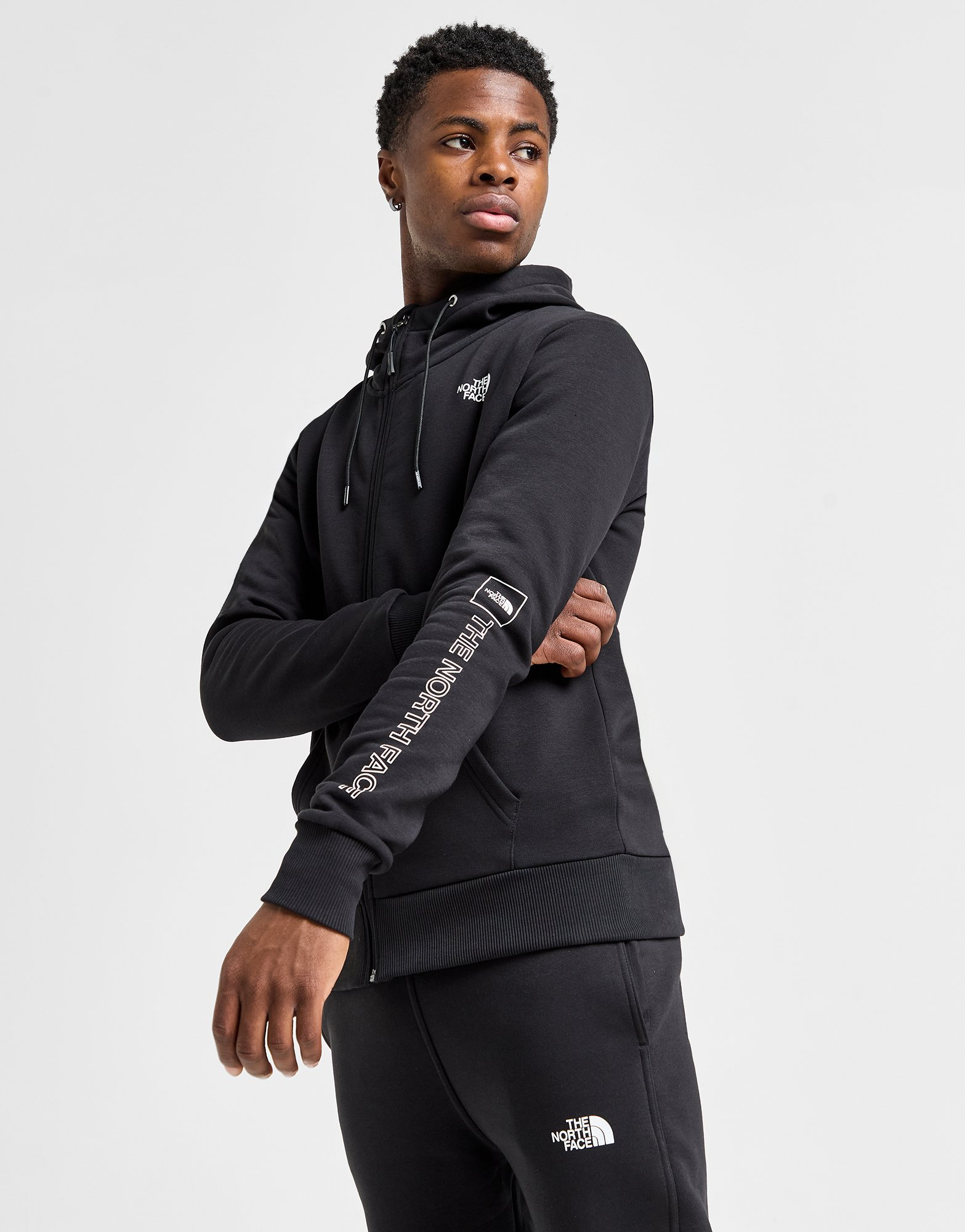 The North Face Sweat à Capuche Zippé Linear Logo Homme