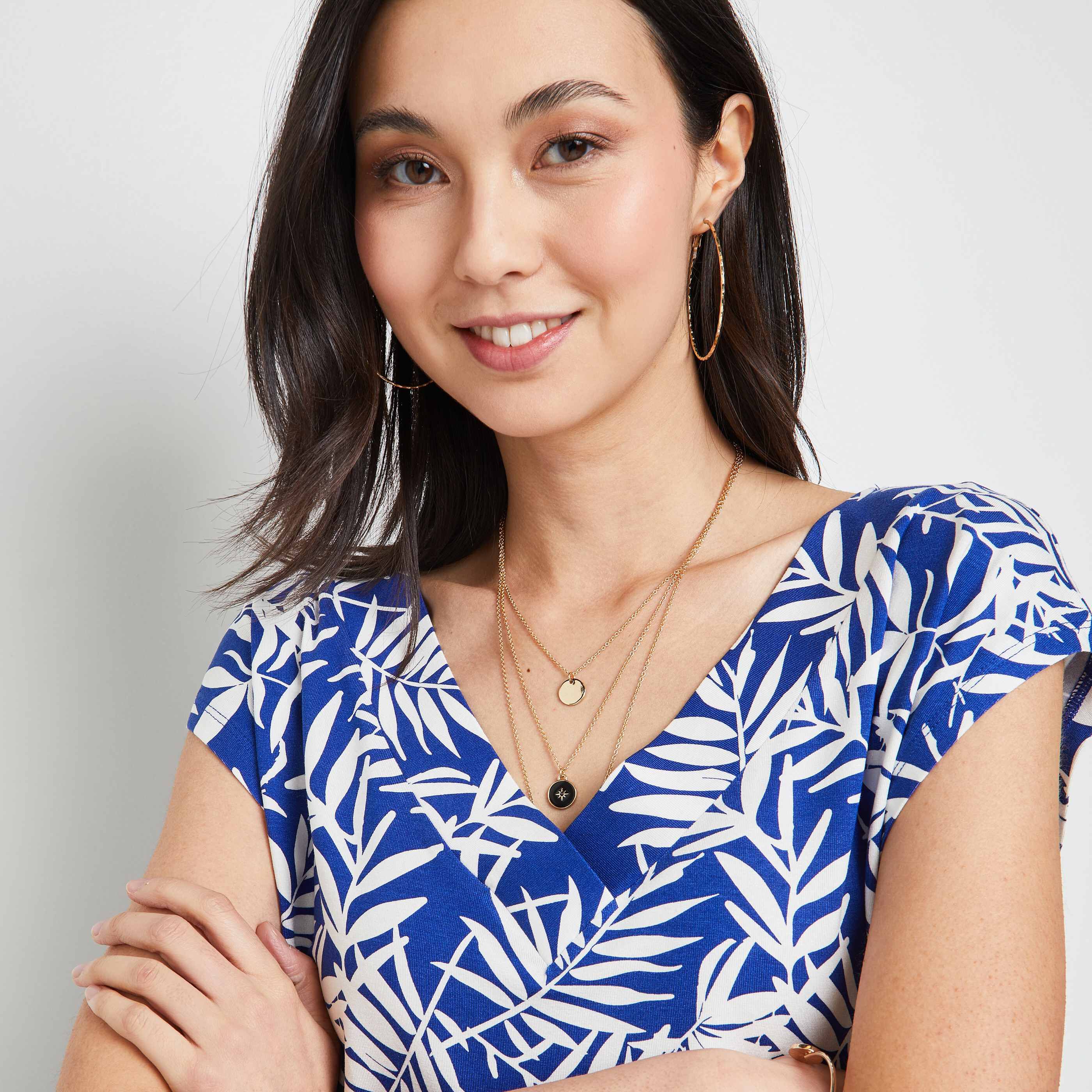 Tshirt imprimé femme - MARINE