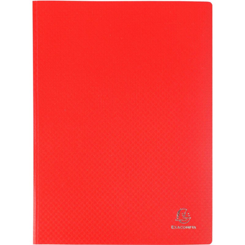 Protège-documents Opak Exacompta polypropylène A4 40 pochettes - 80 vues couleurs assorties