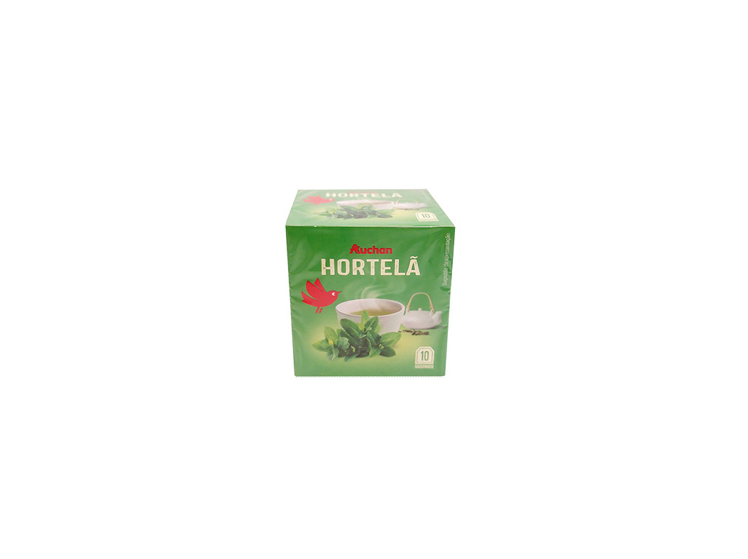 INFUSÃO AUCHAN HORTELÃ 10 SAQUETAS