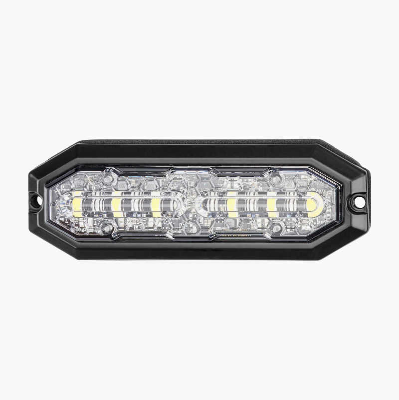 Blitslys med 6 stk. LED, hvit