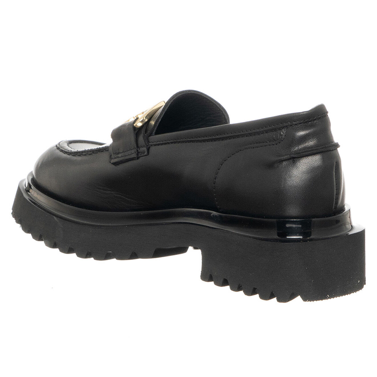 Loretta Pettinari Mocassins en Cuir Noa noir/doré