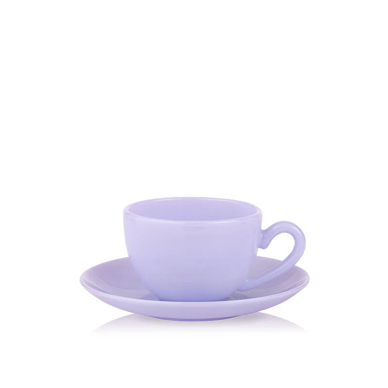 Lucie Kaas  Milk kop m. underkop, Lavender - 20 cl