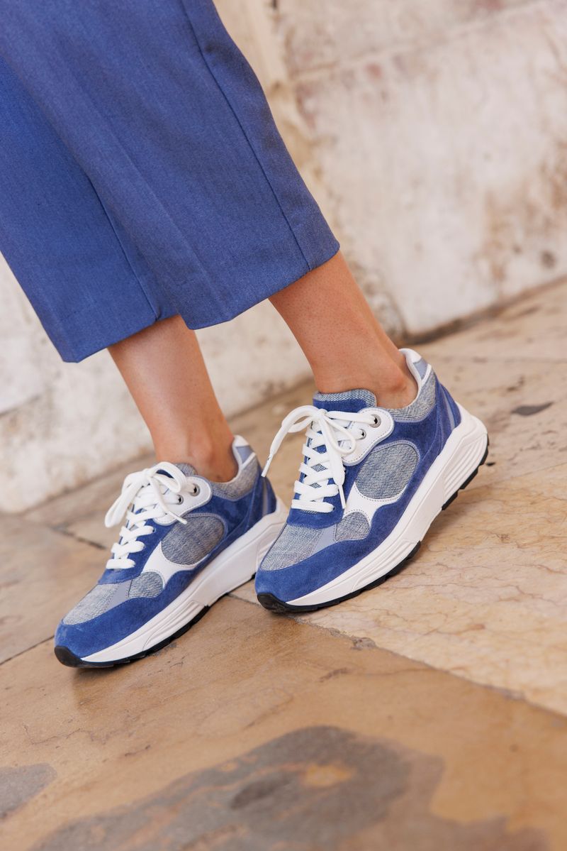 Xsensible Helix Stretchwalker Sneakers Blauw Dames