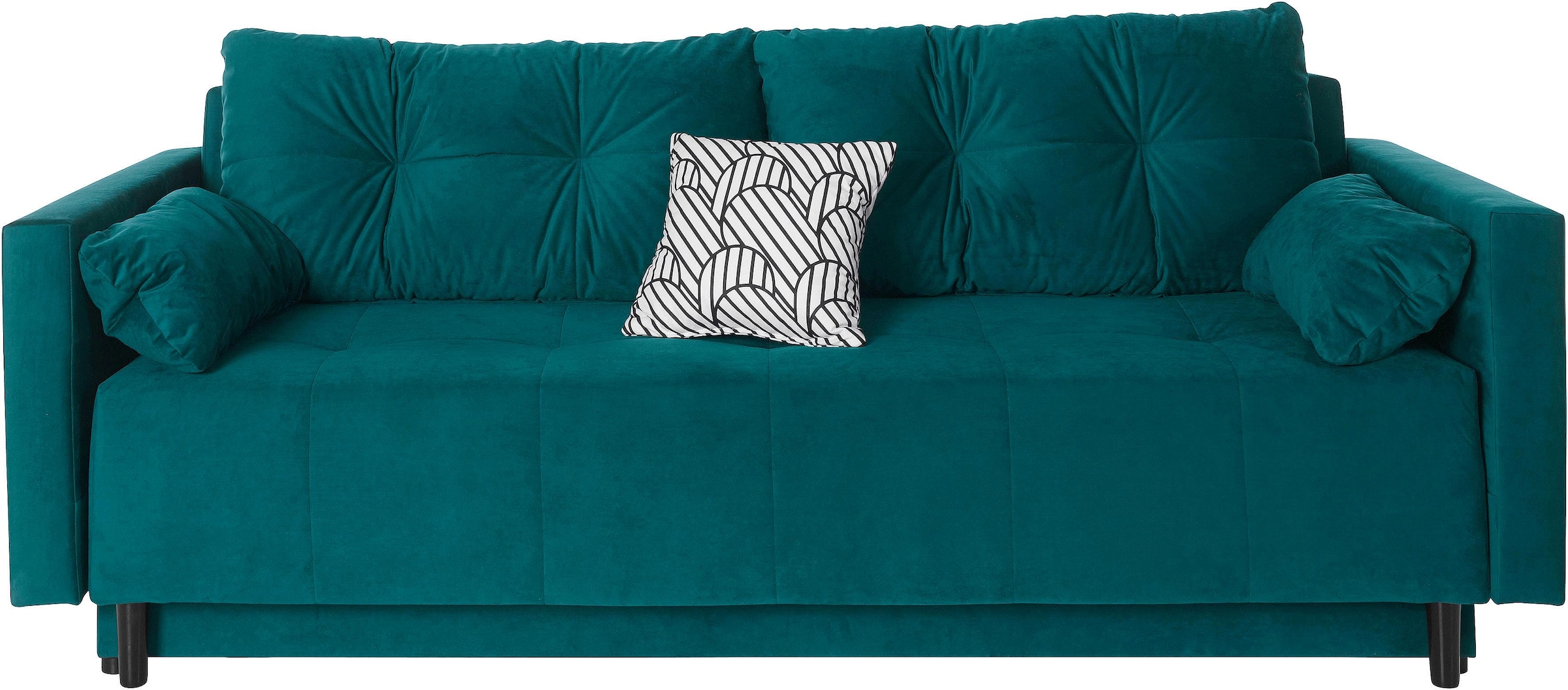 COLLECTION AB Schlafsofa »Solar« Bettfunktion, Bettkasten, Federkern und loser Rücken- und Zierkissen