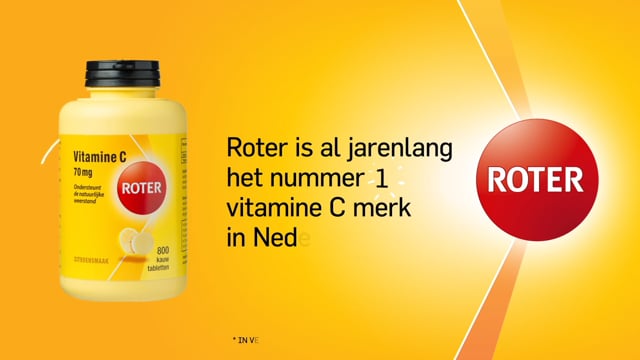 Roter Vitamine C 1000mg Bruistabletten Citroen Duopack 40ST