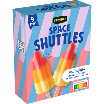 Jumbo Space Shuttles Waterijsjes 9 Stuks
