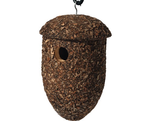 Eikelnestkast met isolerende schors 15x15x24 cm