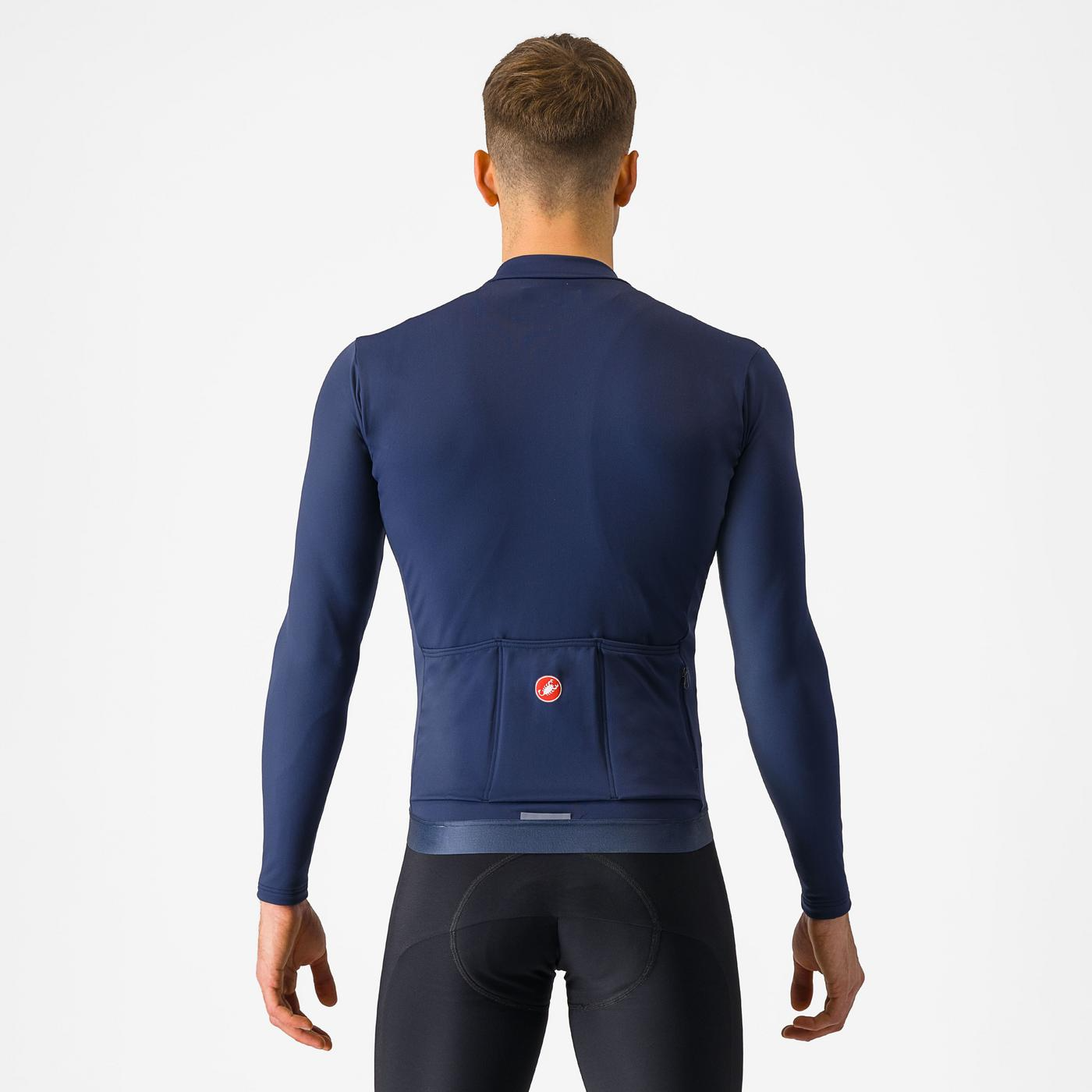 Castelli Espresso Thermal cykeltrøje Belgian Blue herre