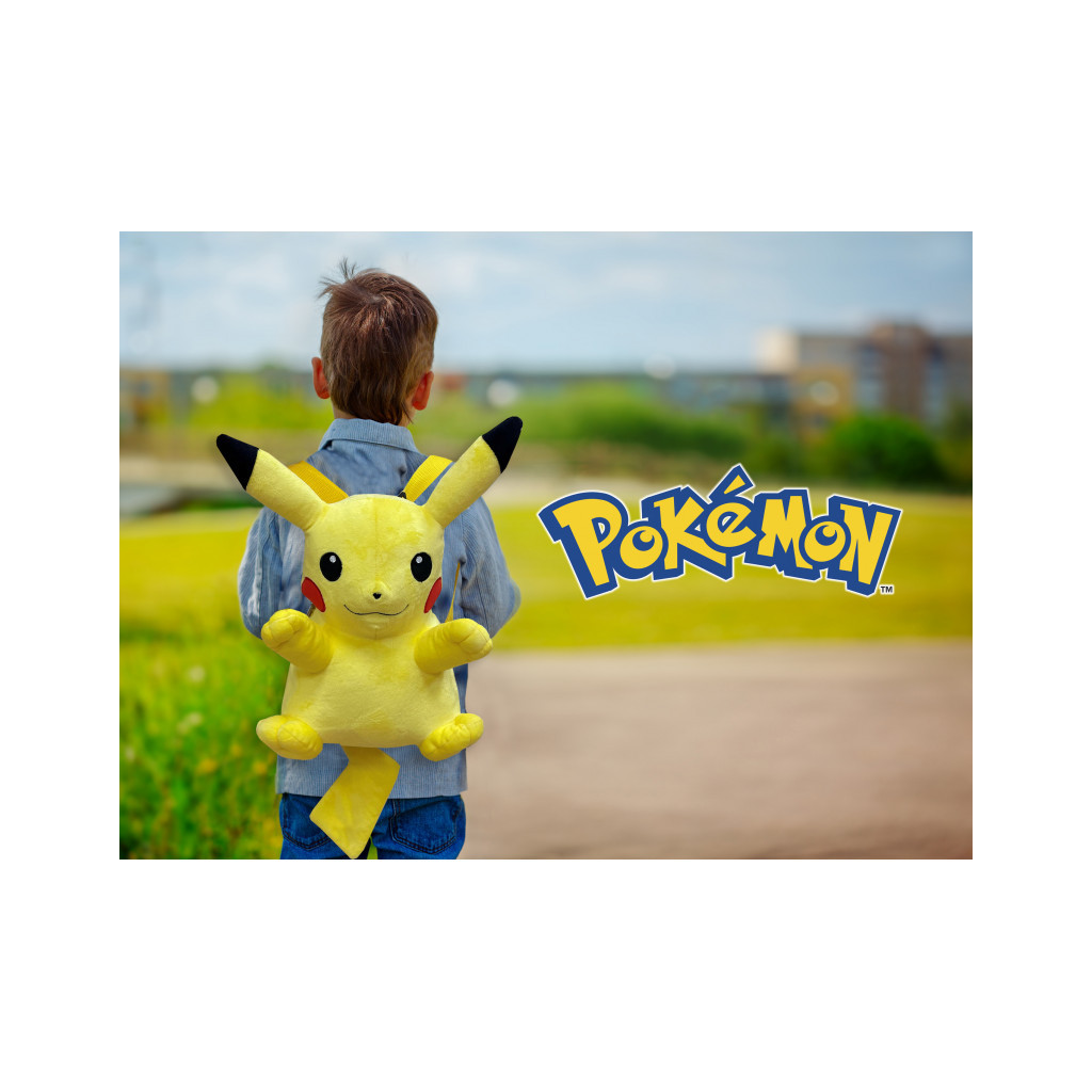 Pokémon - Peluche Sac à Dos Pikachu 36cm