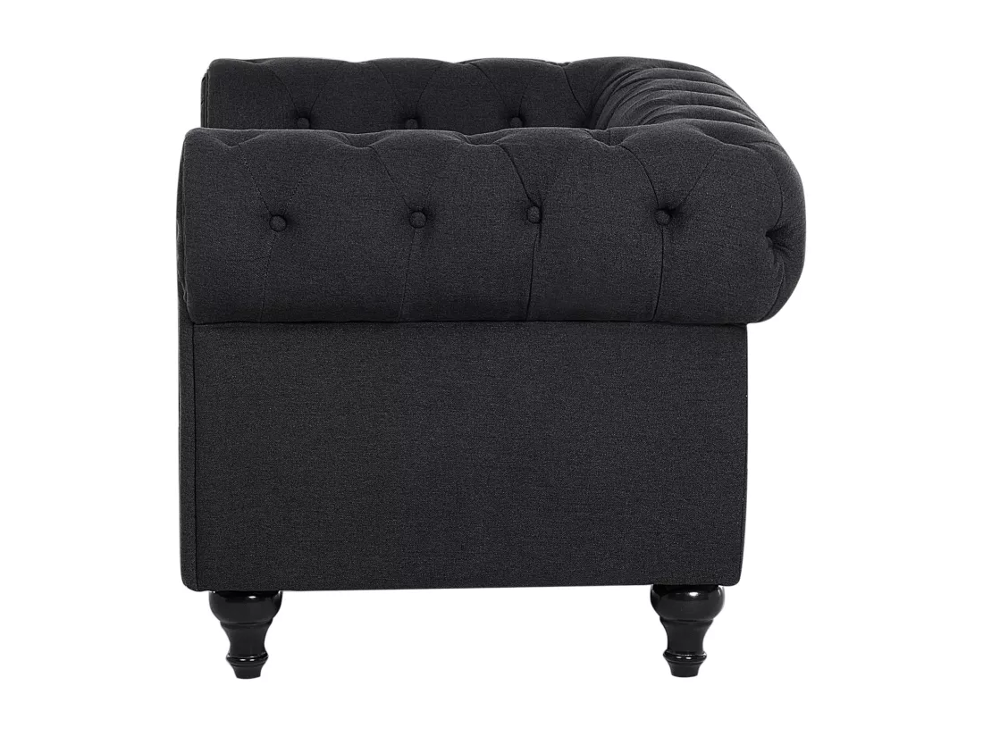 Fauteuil CHESTERFIELD Tissu Gris graphite