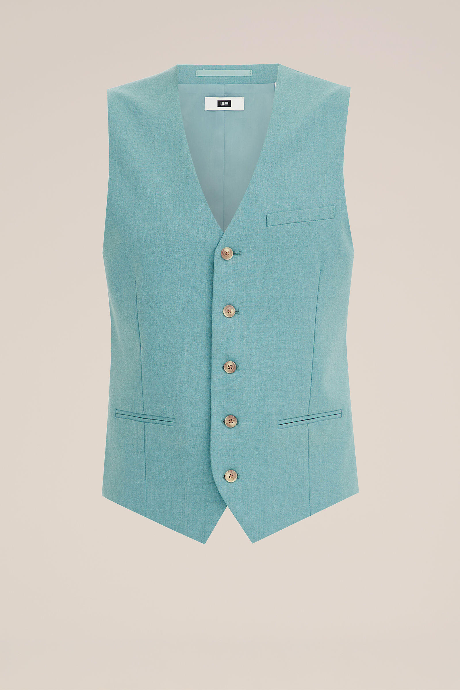 slim fit gilet met stretch Fundamentals Groenblauw