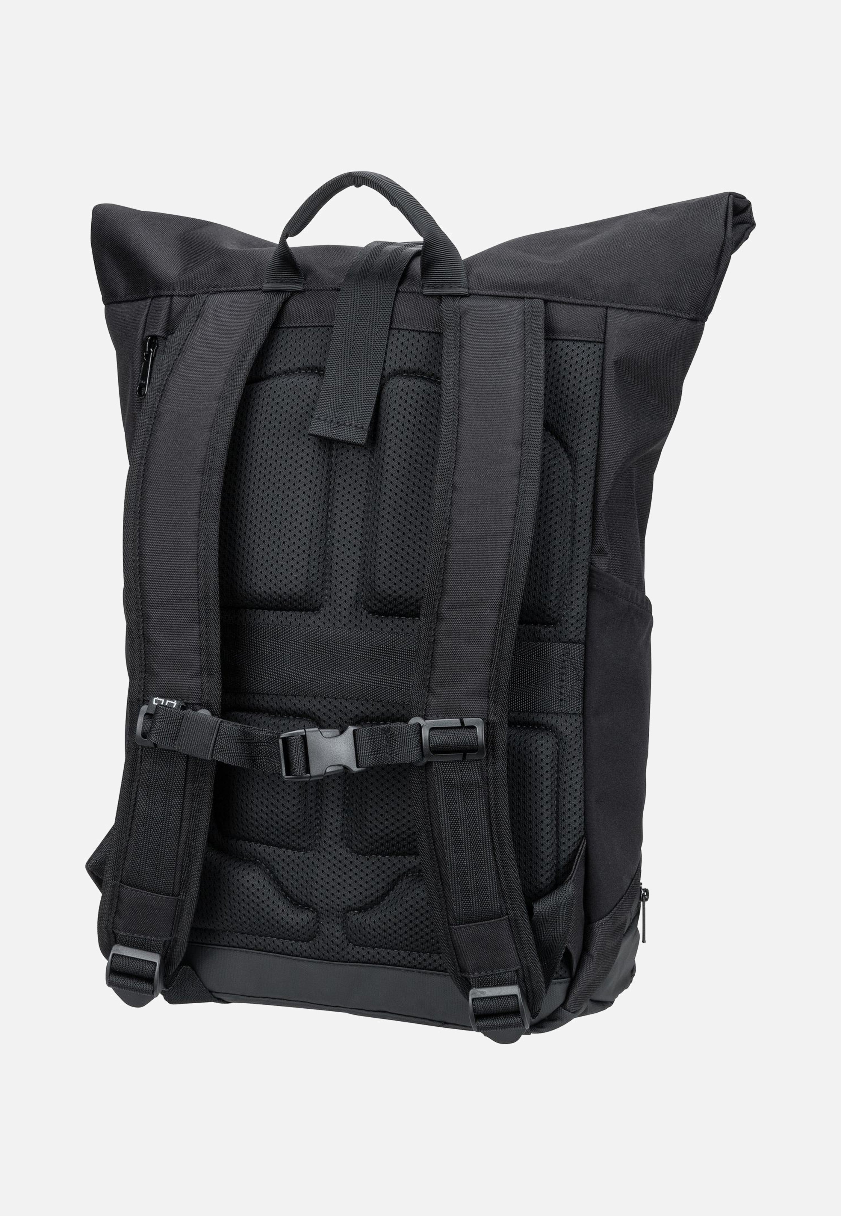 Allen Medium Schwarz - Rolltop Rucksack