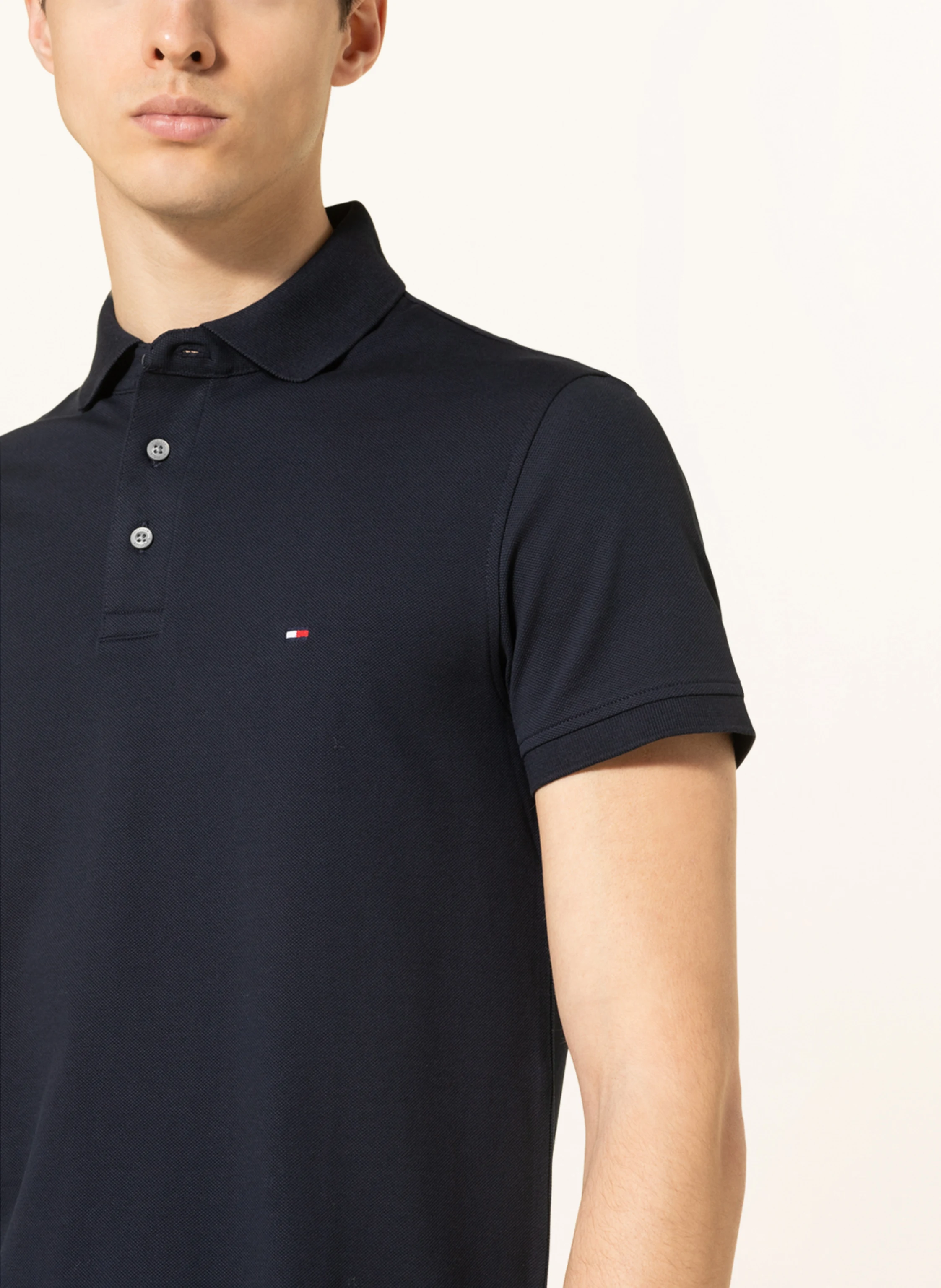 TOMMY HILFIGER Piqué-Poloshirt Slim Fit