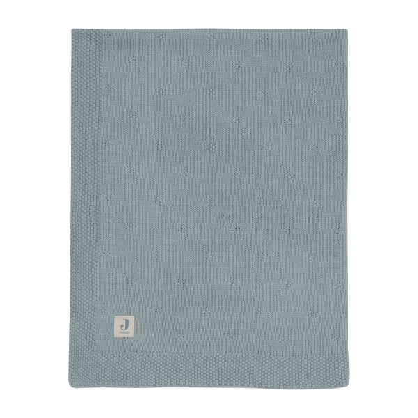 Jollein Cosy Knit - Ledikantdeken - 100 x 150 cm - Sea Green