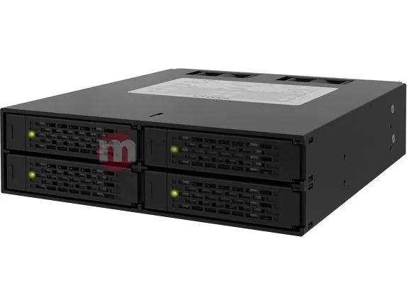 Cremax ICY Dock ToughArmor MB994SP-4SB-1 - Hus til lagringsenhed - SATA 6Gb/s - SATA 6Gb/s - mat sort