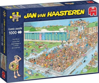 Jan Van Haasteren Puslespil - 1000 Brikker - Pool Pile-Up