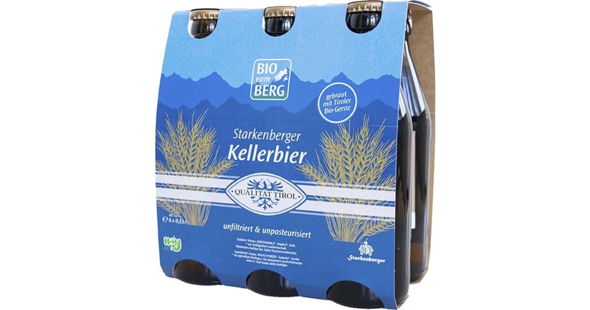 BIO vom BERG Bio Tiroler Kellerbier Tray 6x 0,33 Liter (Mehrweg)
