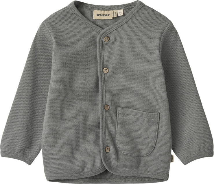 Wheat Sweat Cardigan Toto Stormy blue