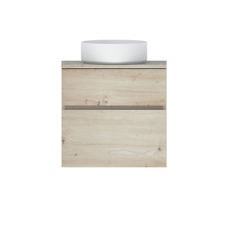 Plan de toilette faible profondeur Calao chêne artisan 60 cm