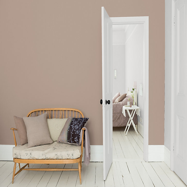 Peinture murs et boiseries Color Resist Dulux Valentine satin taupe parfait 2,5L